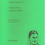 Grøn forside af Animal Farm af George Orwell