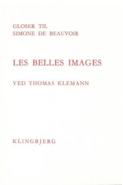 Hvid forside af Les belles images af Simone de Beauvoir Glosehæfte