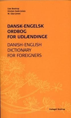 Orange forside til dansk-engelsk ordbog for udlændinge