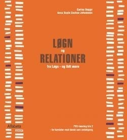 Orange forside til "Løgn og relationer"