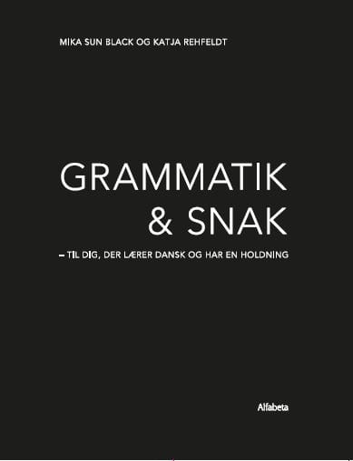 Sort forside til "Grammatik & snak"