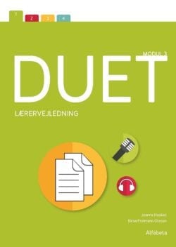Forsiden til en lærervejledning til bogen "Duet"