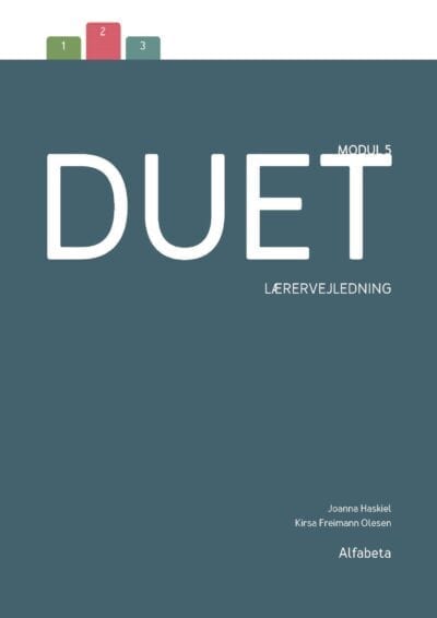 Forsiden til en lærervejledning til bogen "Duet"