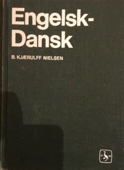 Forsiden til engelsk-dansk ordbog af Kjærulf Nielsen