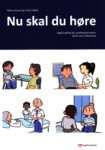 Forsiden til "Nu skal du høre" illustrerer tegninger af sygeplejerske der tale med patienter
