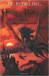 Forsiden til Harry Potter bogen "The order of the Phoenix"